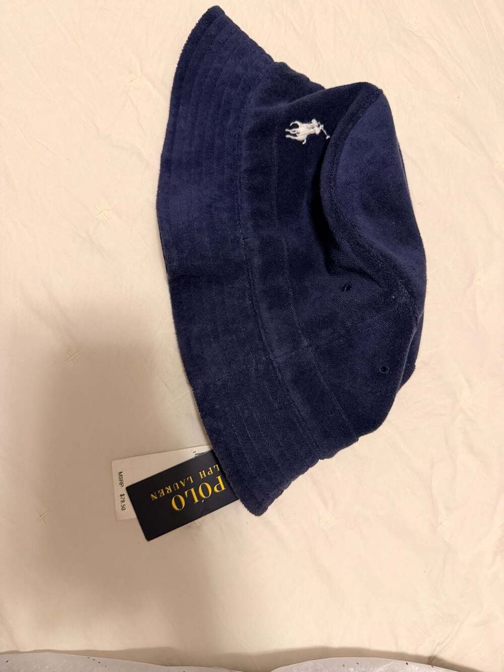 Polo Ralph Lauren Terry Bucket Hat 2XL/3XL Navy Blue